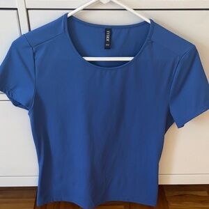 Women's Classic Blue Short Sleeve Top